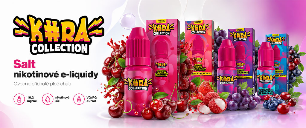 Kura Collection Blackcurrant Strawberry Lime Orange 10ml 16.2mg (Černý rybíz, Jahoda, Limetka, Pomeranč)