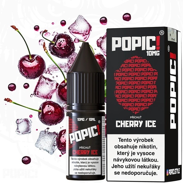 Popic! Salt Cherry ICE 10ml 10mg (Ledové třešně)