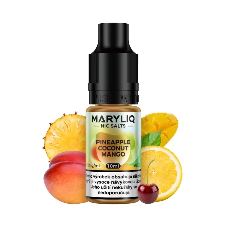 Maryliq - Salt e-liquid - Pineapple Coconut Melon - 10ml - 20mg (Ananas, Kokos, Vodní meloun)