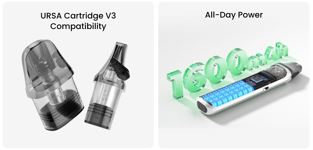 Lost Vape Ursa Nano S3 Pod Kit Silver Silk (1600mAh)