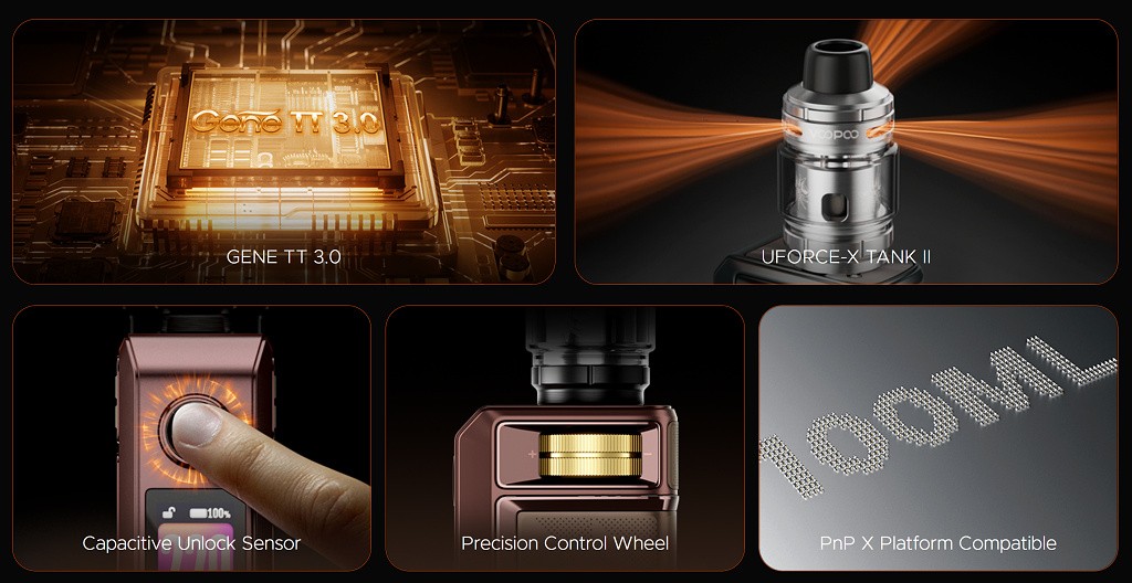 Voopoo Drag 6 Full Kit s UFORCE X Tank 2ml Silver (4400mAh)