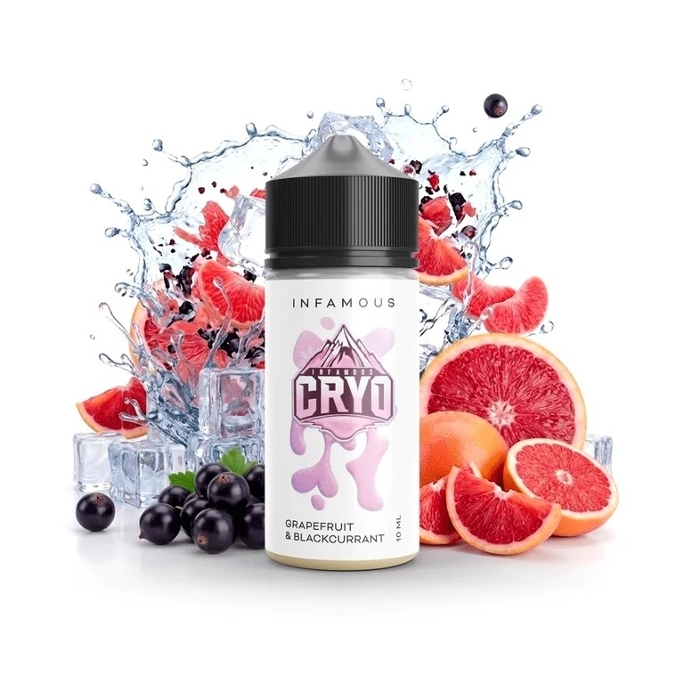 Infamous CRYO S&V Grapefruit Blackcurrant 10ml (vychlazený grep s černým rybízem)