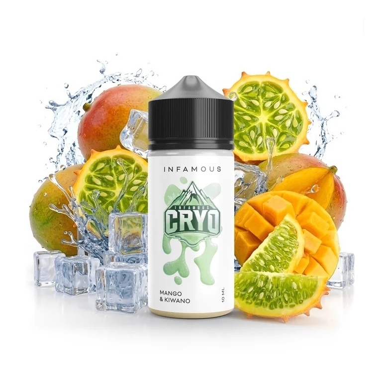 Infamous CRYO S&V Mango Kiwano 10ml (Chladivé Kiwano s mangem)