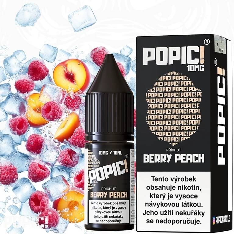 Popic! Salt Berry Peach 10ml 10mg (Lesní plody s broskví)