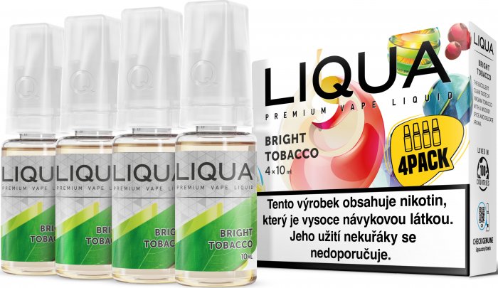 Liqua 4x10ml Bright Tobacco 6mg