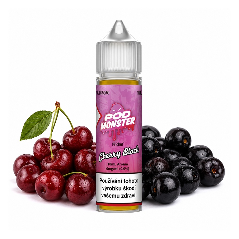 POD Monster S&V Cherry Black 10ml (Černé třešně)