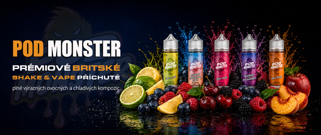 POD Monster S&V Strawberry ICE 10ml (Ledové jahody)