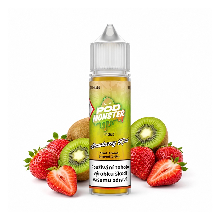 POD Monster S&V Strawberry Kiwi 10ml (Jahody s kiwi)