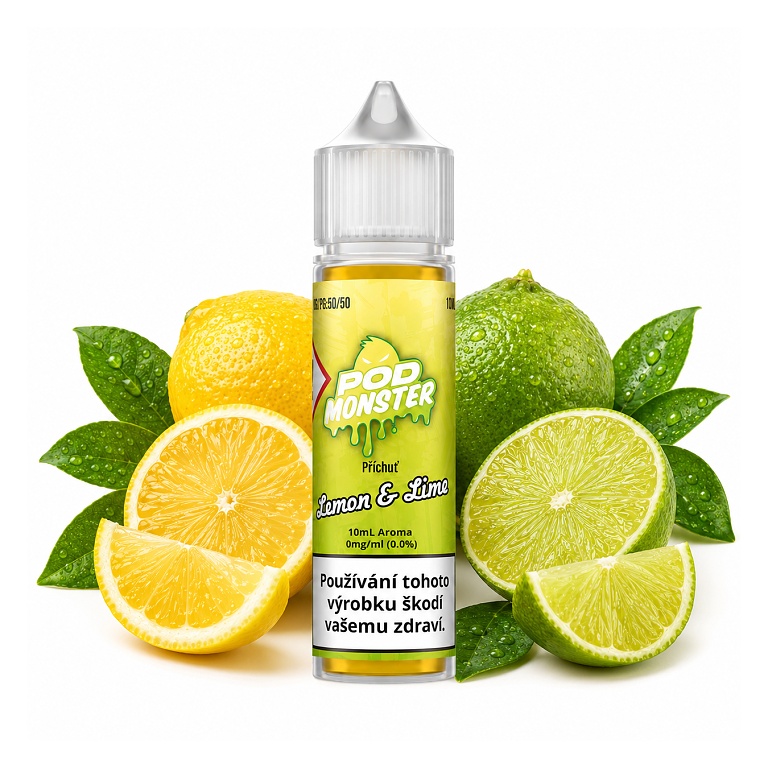 POD Monster S&V Lemon & Lime 10ml (Citrón s limetkou)
