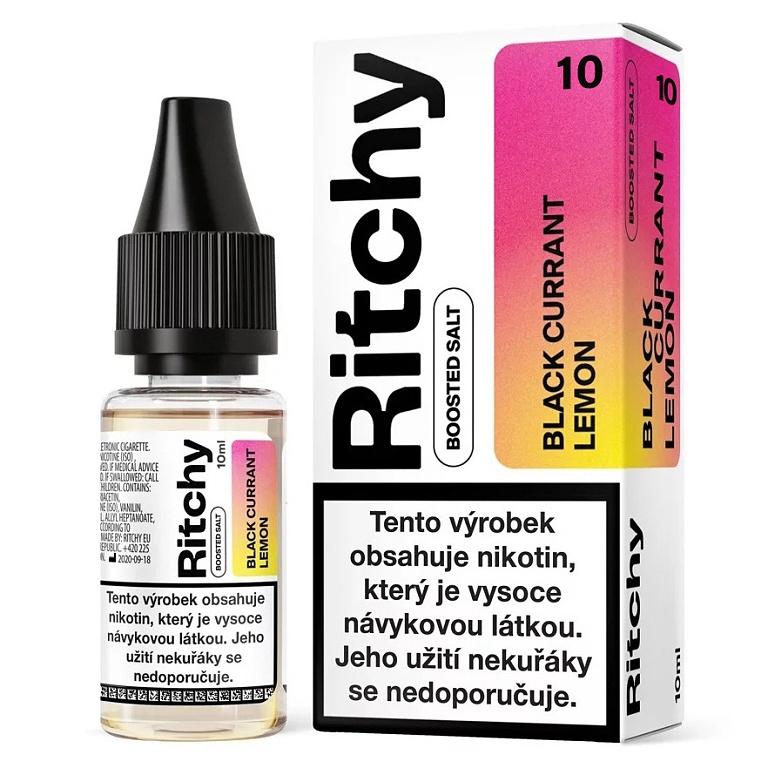 Ritchy Salt - Black Currant Lemon - 10mg (Černý rybíz, Citrón)