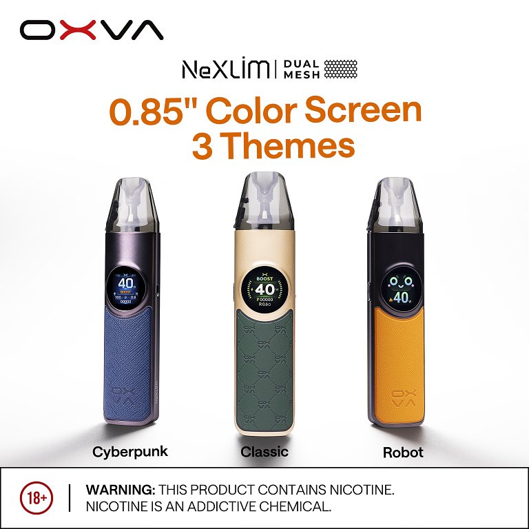 Oxva NeXLIM Pod Kit Traction Black (Elektronická cigareta 1500mAh)
