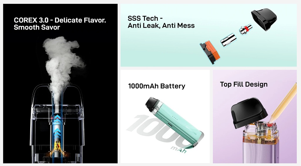 Vaporesso XROS SE Pod Kit Space Black (1000mAh)