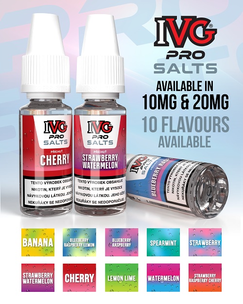 IVG Pro Salts Banana ICE 10ml 10mg (Ledový banán)