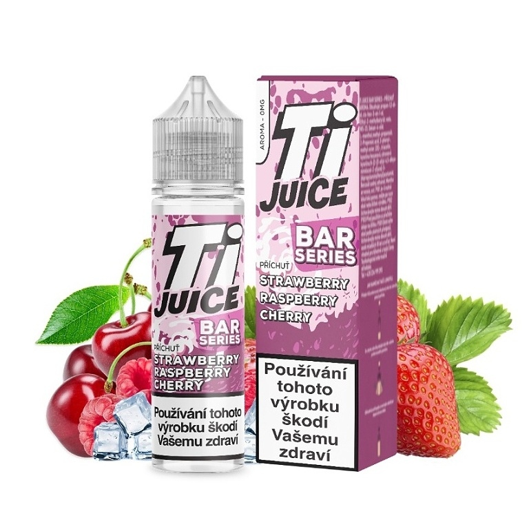 TI Juice Bar Series - S&V - Strawberry Raspberry Cherry - 10ml (Jahoda, Malina, Třešeň)