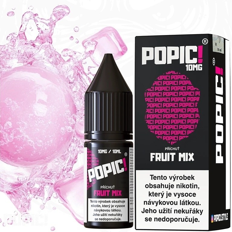 Popic! Salt Fruit Mix 10ml 10mg (Ovocný mix)