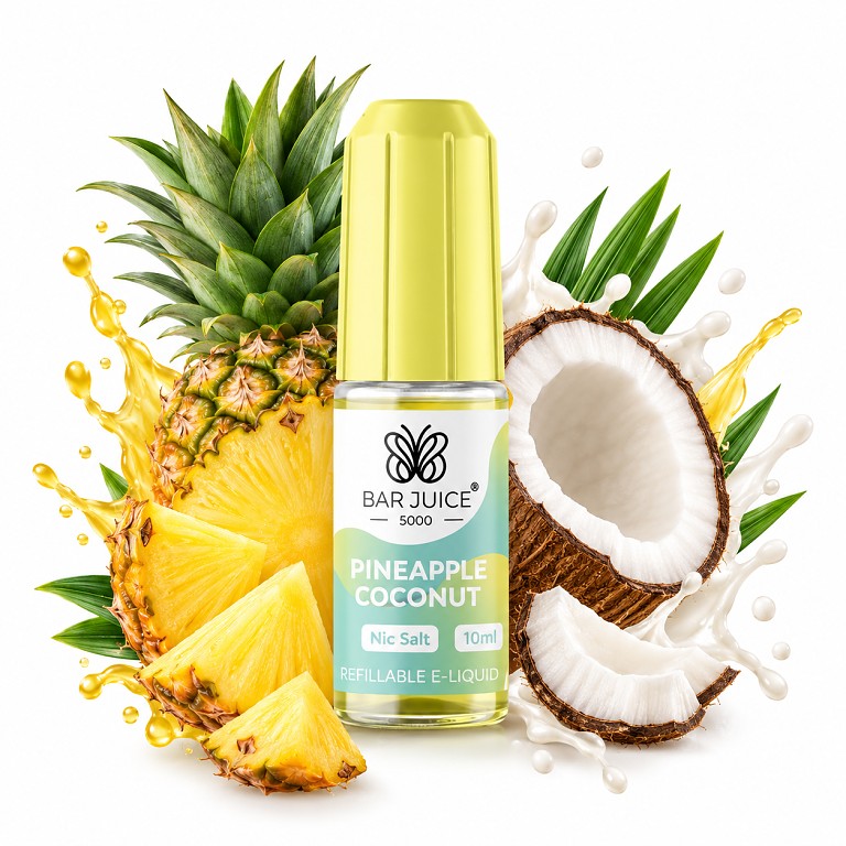 BAR Juice 5000 Salt Pineapple Coconut 20mg 10ml (Ananas s kokosem)