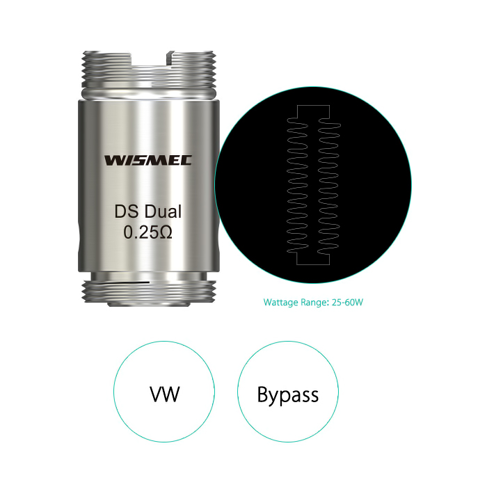 Wismec DS Dual žhavicí hlava 0,25ohm