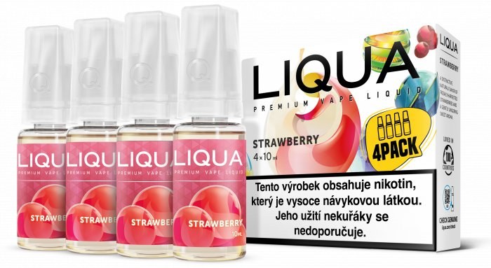 Liquid LIQUA Elements 4Pack Strawberry 4x10ml-3mg (Jahoda)