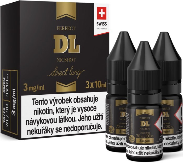 Báze JustVape DL NicShot (70VG/30PG) 3x10ml - 3mg