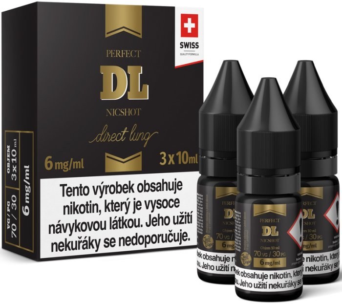 Báze JustVape DL NicShot (70VG/30PG) 3x10ml - 6mg