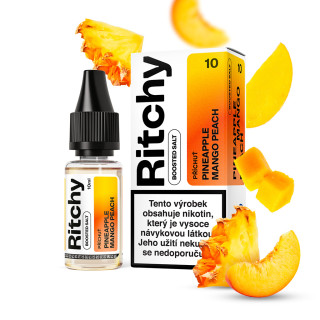 Ritchy Salt Pineapple Mango Peach (Ananas, mango a broskev) 10ml – 10 mg/ml