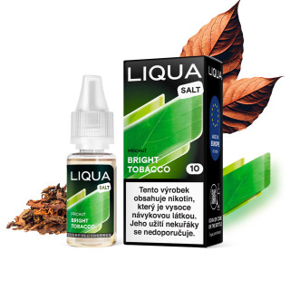 LIQUA Salt Bright Tobacco (Virginská tabáková směs) 10ml – 10 mg/ml