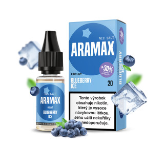 Aramax Salt Blueberry Ice (Ledová borůvka) 10ml – 10 mg/ml