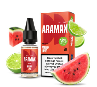 Aramax Salt Melon Lime (Meloun s limetkou) 10ml – 10 mg/ml
