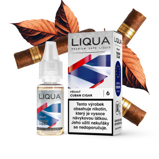LIQUA Cuban Cigar (Doutníkový tabák) 10ml – 18 mg/ml