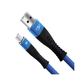 Dobíjecí kabel Kumiho K-2 USB-C - 2,4A (Černo-modrý)
