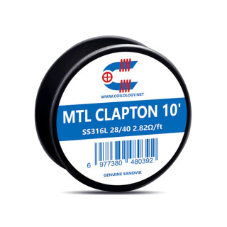 Odporový drát Coilology Sandvik - MTL Clapton SS316L (3m) – 28/40