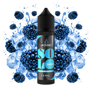 Příchuť Bombo Solo Juice S&V: Blue Razz Ice (Ledová modrá malina) – 15ml
