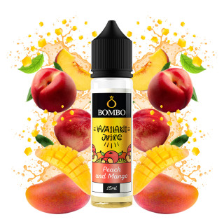 Příchuť Bombo Wailani Juice S&V: Peach and Mango (Broskev a mango) – 15ml