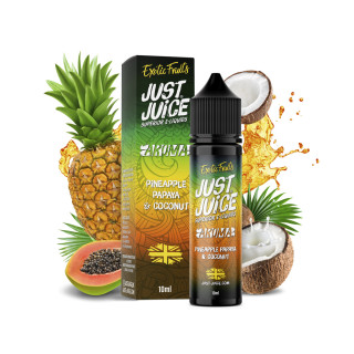 Příchuť Just Juice S&V: Pineapple, Papaya & Coconut (Ananas, papája & kokos) – 10ml