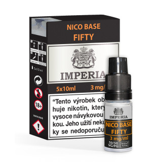 Imperia Fifty Nico Base (50VG/50PG) 5x10ml – 6mg, U