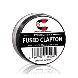 Předmotané spirálky Coilology Sandvik Fused Clapton Ni80 (10ks) – 0,36ohm