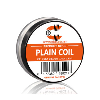 Předmotané spirálky Coilology Sandvik Plain Coil Kanthal A1 (10ks) – 0,82ohm