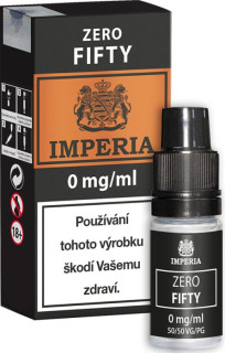 ZERO báze IMPERIA Fifty PG50-VG50 10 ml-0 mg balení 1 ks