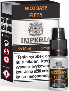 Nikotinová báze IMPERIA Fifty PG50-VG50 5x10 ml-3 mg
