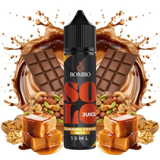 Příchuť Bombo Solo Juice S&V 15 ml Caramel Choco Nuts (Čokoláda s karamelem a ořechy)