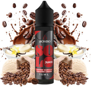 Příchuť Bombo Solo Juice S&V 15 ml Coffee Vanilla Custard Cream (Káva s vanilkovým krémem)
