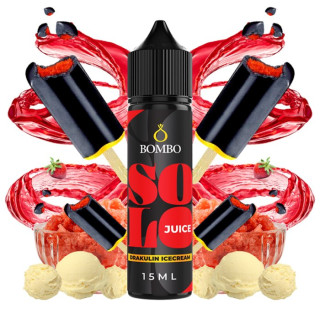 Příchuť Bombo Solo Juice S&V 15 ml Drakulin Icecream (Jahodovo-vanilková zmrzlina s colou)