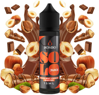 Příchuť Bombo Solo Juice S&V 15 ml Hazelnut Choco Waffer (Tyčinka s lískooříškovým krémem)