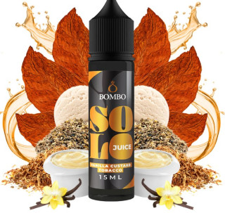 Příchuť Bombo Solo Juice S&V 15 ml Vanilla Custard Tobacco (Tabák s vanilkovým custardem)