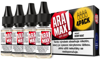 Liquid ARAMAX balení 4 ks Berry Mint 4x10 ml-3 mg