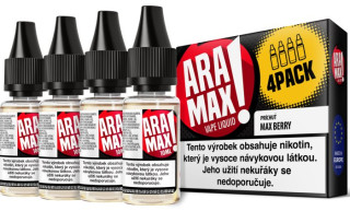 Liquid ARAMAX balení 4 ks Max Berry 4x10 ml-12 mg