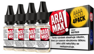 Liquid ARAMAX balení 4 ks Max Peach 4x10 ml-3 mg