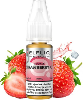 Liquid ELFLIQ Nic SALT Strawberry Ice 10 ml - 10 mg