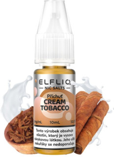 Liquid ELFLIQ Nic SALT Cream Tobacco 10 ml - 20 mg