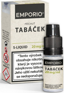 Liquid EMPORIO SALT Tobacco (Tabáček) 10 ml - 20 mg